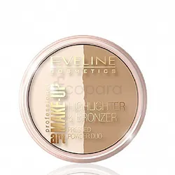 EVELINE POUDRE DUO BRONZER AND HIGHLIGHTER NUMERO 56 LIGHT