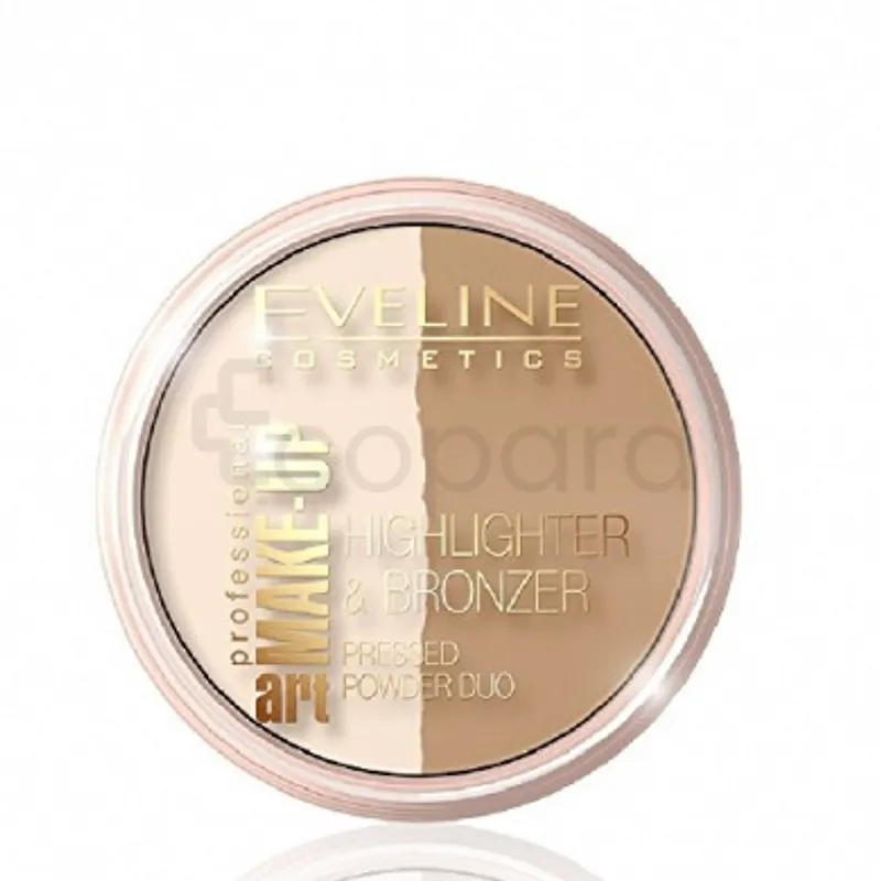 EVELINE POUDRE DUO BRONZER AND HIGHLIGHTER NUMERO 56 LIGHT