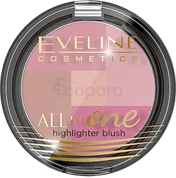 EVELINE HIGHLIGHTER BLUSH ALL IN ONE NUMERO 2