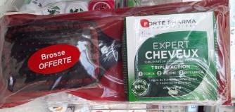 FORTE PHARMA PACK EXPERT CHEVEUX BOITE DE 28 COMPRIMES + BROSSE OFFERTE
