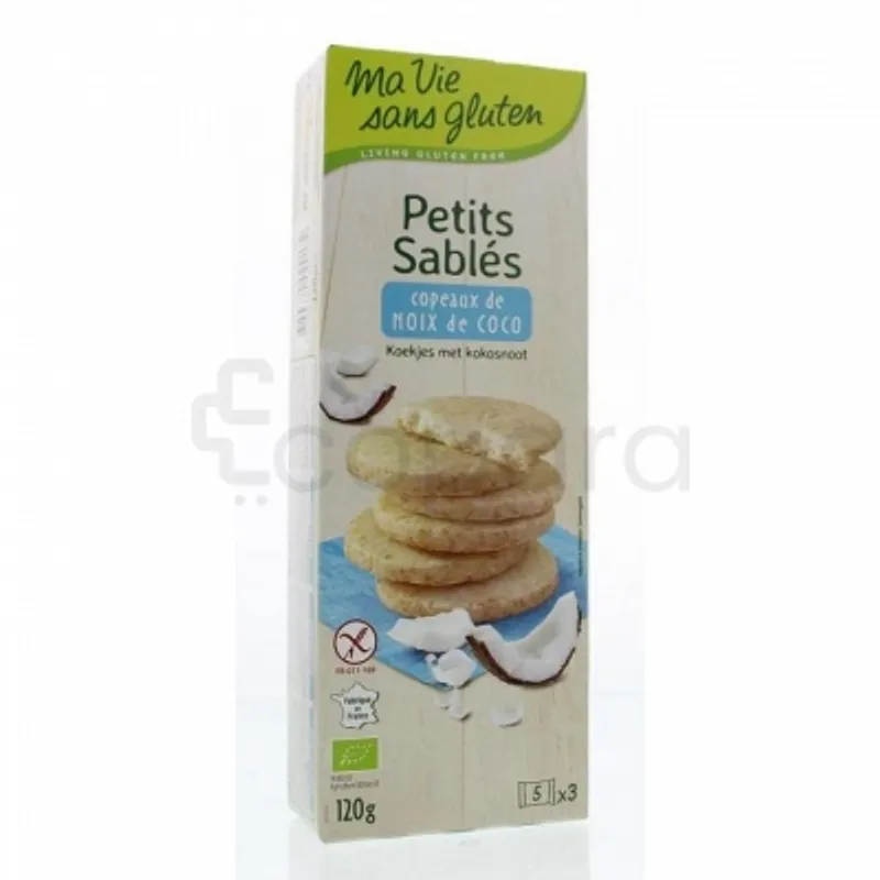 MA VIE SANS GLUTEN PETIES SABLES A LA NOIX DE COCO 120G