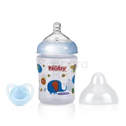 NUBY BIBERON AVEC TETINE ET SUCETTE REFERENCE ID68057