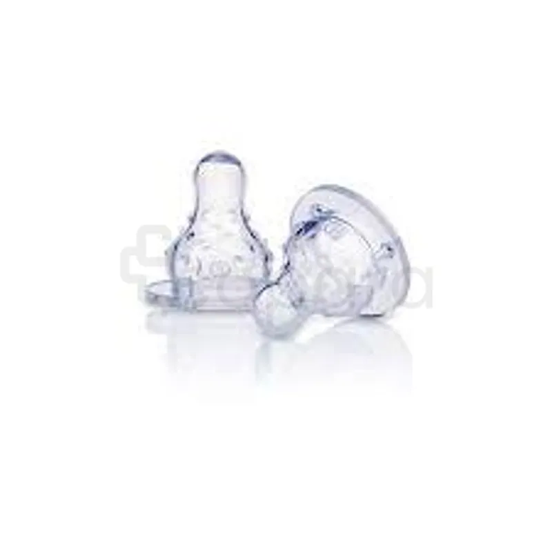 NUBY TÉTINES EN SILICONE COL STANDARD ANTI-COLIQUE +0MOIS BOITE DE 2 REFERENCE 20-ID0024
