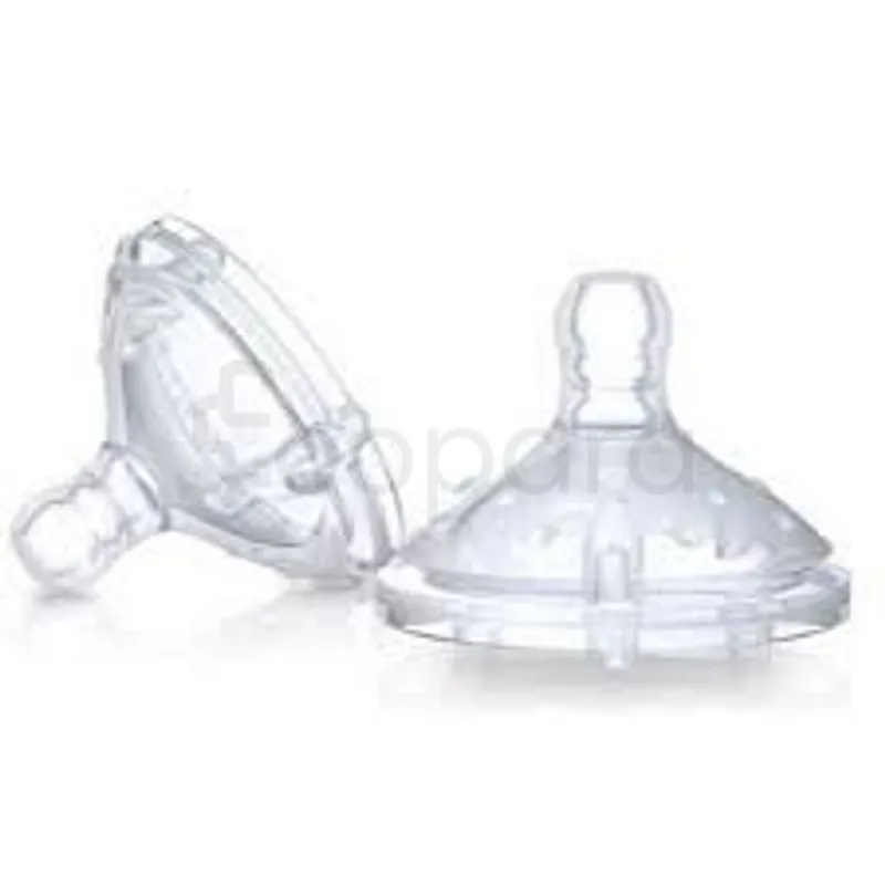 NUBY TETINE EN SILICONE POUR BIBERONS A COLE LARGE ANTI-COLIQUE +0MOIS BOITE DE 2 REFERENCE 20-ID0015