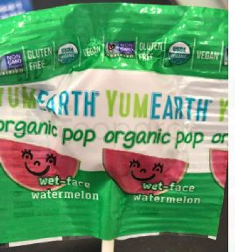 YUM EARTH SUCETTE LOLLIPOP 6G