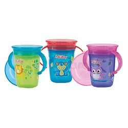 NUBY GOBELET ANTI GOUTTE MAGIC 360° AVEC ANSES +6MOIS 240ML REFERENCE 20-NV0414001