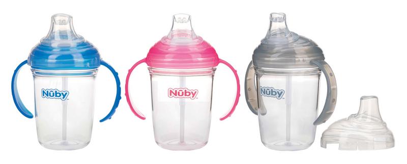 NUBY GOBELET EN TRITAN AVEC ANSES ET BEC SOUPLE +6MOIS 240ML REFERENCE NV0414014