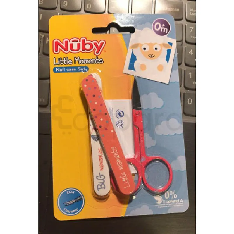 NUBY CISEAUX + LIME A ONGLES +0MOIS REFERENCE NV0701003-LM