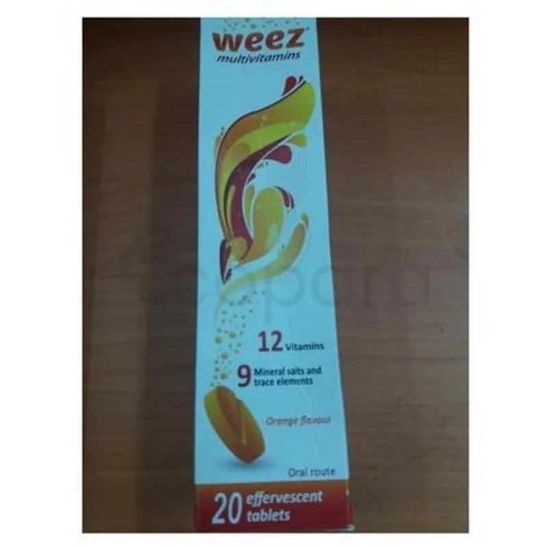 WEEZ MULTIVITAMINES CITRON BOITE DE 20 COMPRIMES EFFERVESCENTS