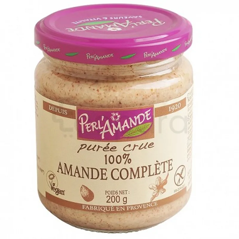 PERL'AMANDE PUREE CRUE AMANDE COMPLETE 200G
