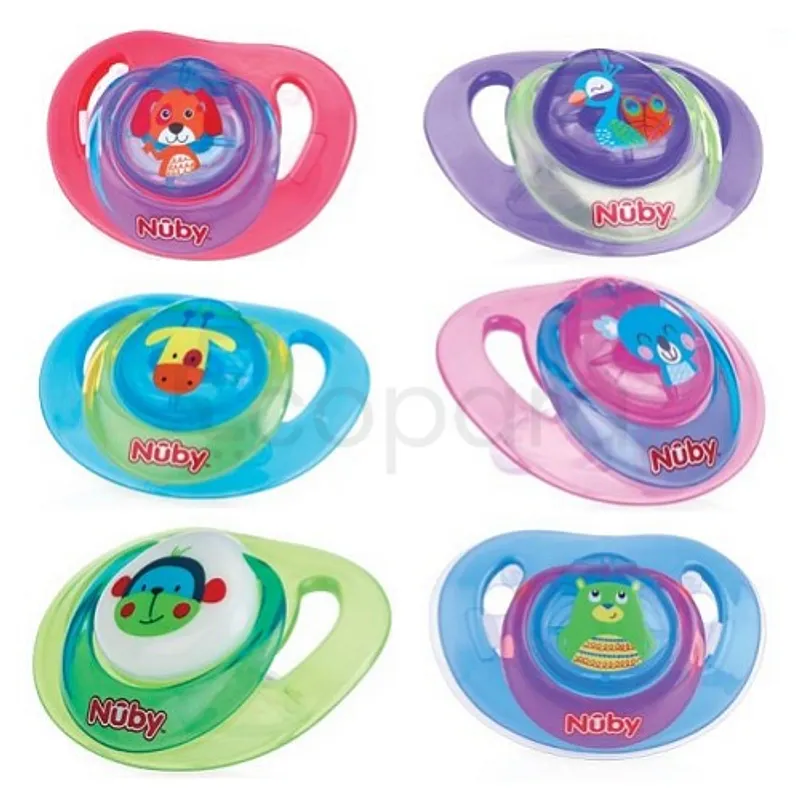 NUBY SUCETTE ORTHODONTIQUE ANIMAL 0-6MOIS REFERENCE 20-ID92993SOS
