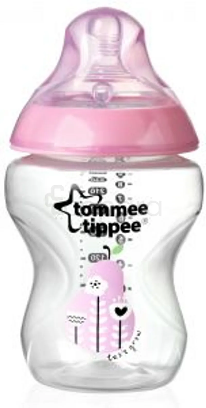 TOMMEE TIPPEE BIBERON CLOSER TO NATURE ROSE +0MOIS 260ML
