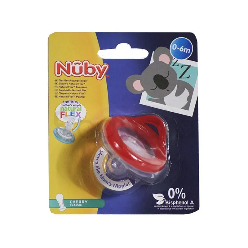 NUBY SUCETTE NATURAL FLEX CHERRY CLASSIC 6-36MOIS REFERENCE ID5787MACSN