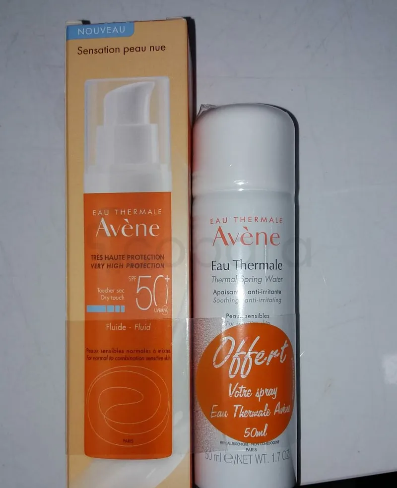 AVENE PACK ECRAN FLUIDE SPF50+ 50ML + EAU THERMALE 50ML OFFERT