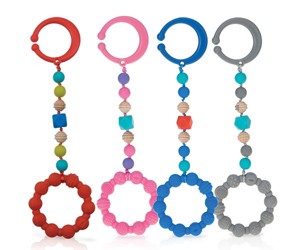 NUBY ANNEAU DE DENTITION SILICONE AVEC CLIP +3MOIS REFERENCE 20-NV0613001