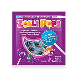 ZOLLIPOPS THE CLEAN TEETH RAISIN GRAPE BOITE DE 15