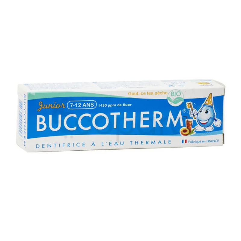 BUCCOTHERM DENTIFRICE JUNIOR 7-12ANS BIO TEA PECHE 50ML