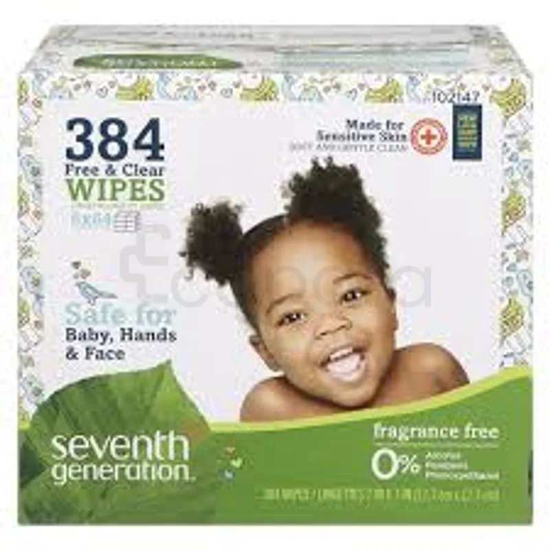 SEVENTH GENERATION PACK LINGETTES BOITE DE 384