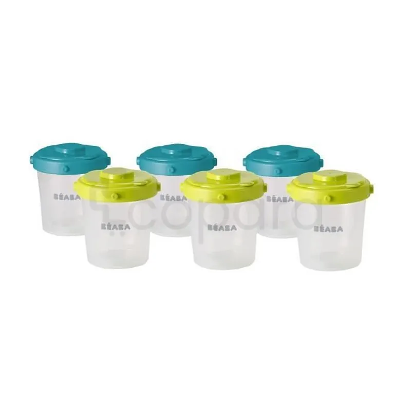 BEABA CLIP PORTION VERT 6*200ML REFERENCE C1026805