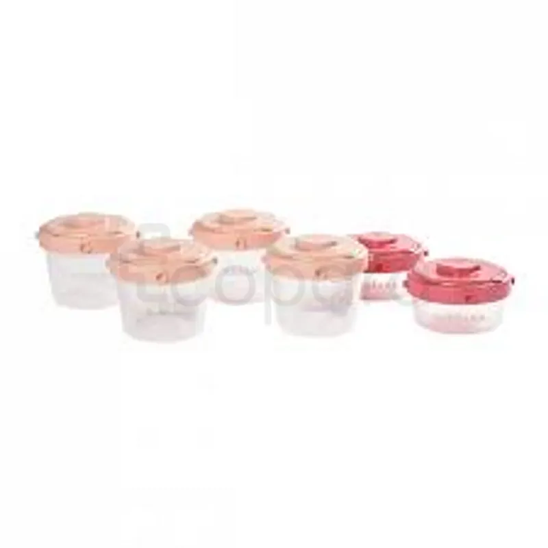 BEABA CLIP PORTIONS 2*60ML ET 4*120ML ROSE REFERENCE 912596