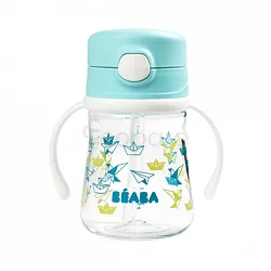 BEABA TASSE A PAILLE BLEU 240ML REFERENCE BEA913449