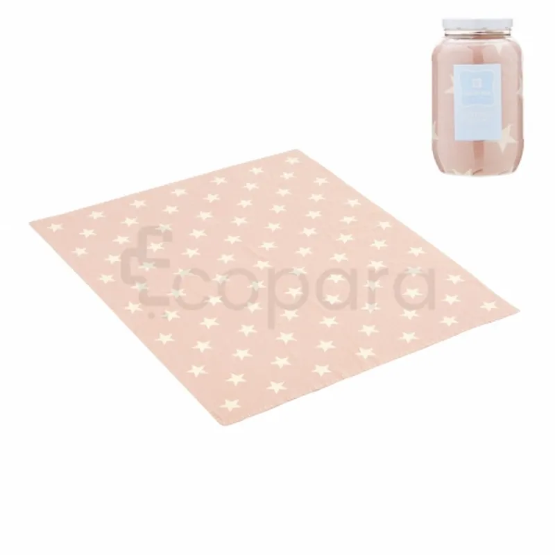CAMBRASS COUVERTURE BEBE COTON ROSE