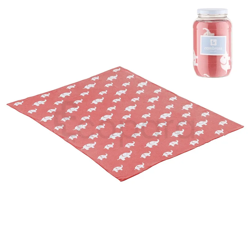 CAMBRASS COUVERTURE BEBE COTON CORAIL