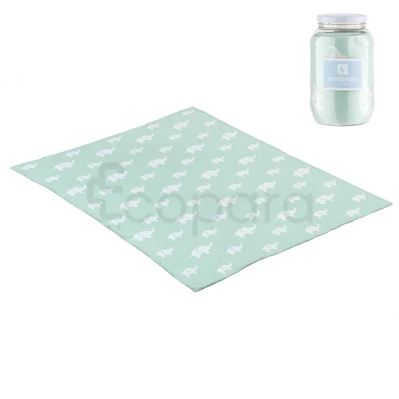 CAMBRASS COUVERTURE PLAID BLEU