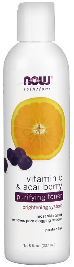 NOW TONIQUE PURIFIANT À LA VITAMINE C ET AUX BAIES D’ACAI 237ML