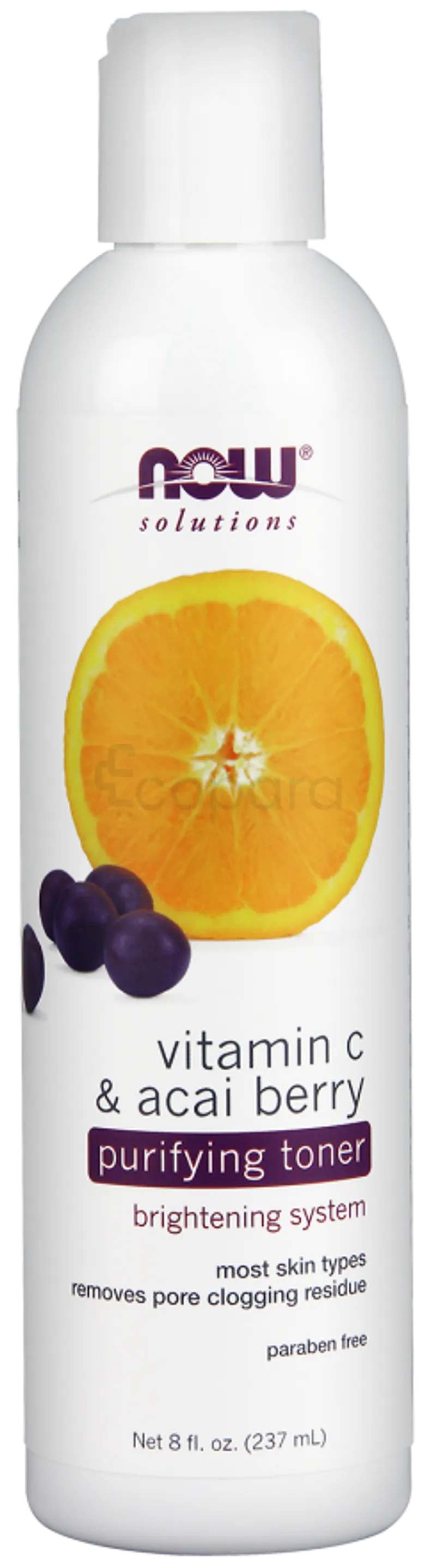 NOW TONIQUE PURIFIANT À LA VITAMINE C ET AUX BAIES D’ACAI 237ML