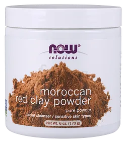 NOW POUDRE D'ARGILE ROUGE MAROCAINE 170G