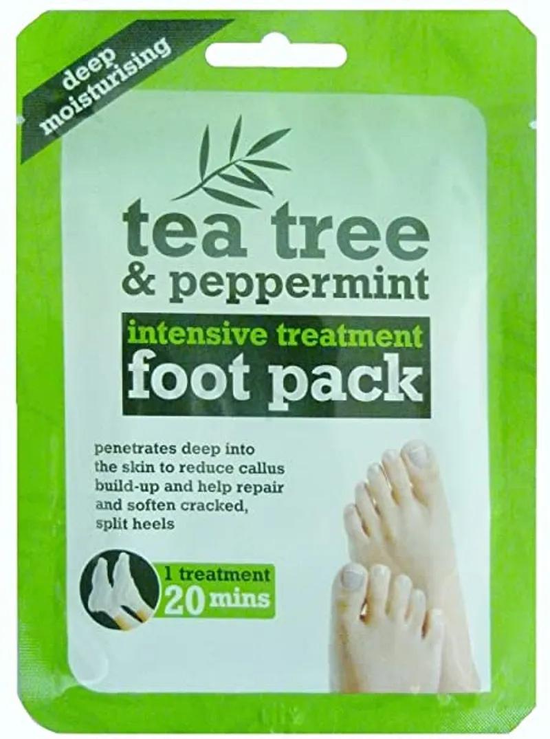 BOOTS CARE MOISTURISING FOOT SOCKS TEA TREE ET PEPPERMINT