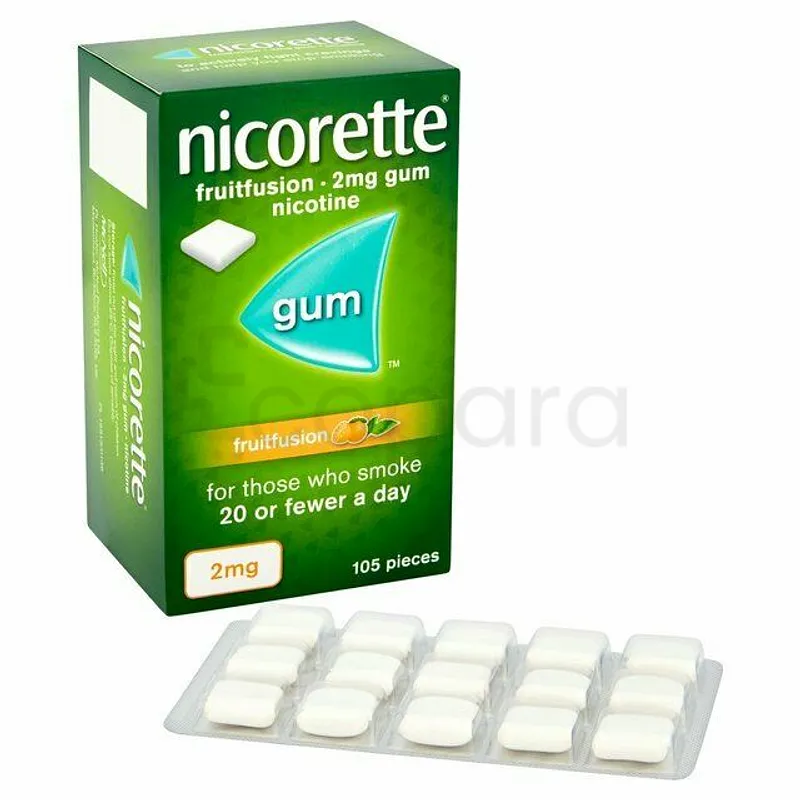 NICORETTE GUM FRUITFUSION 2MG BOITE DE 105