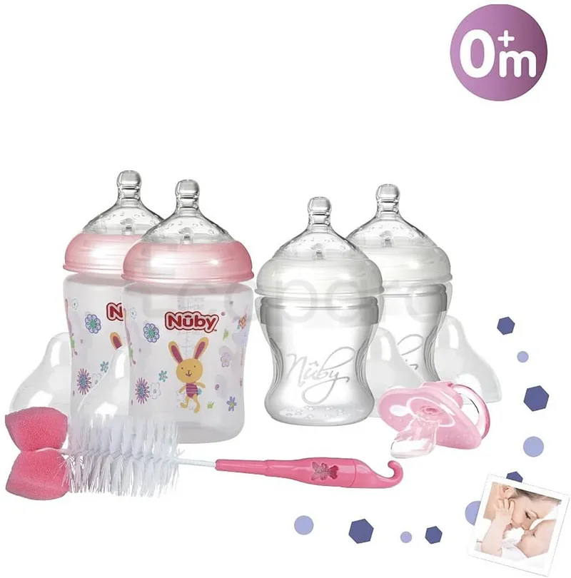 NUBY SET NAISSANCE ROSE +0MOIS REFERENCE IDVP55