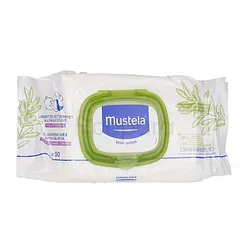 MUSTELA LINGETTES NETTOYANTES A L'HUILE D'OLIVE BOITE DE 50