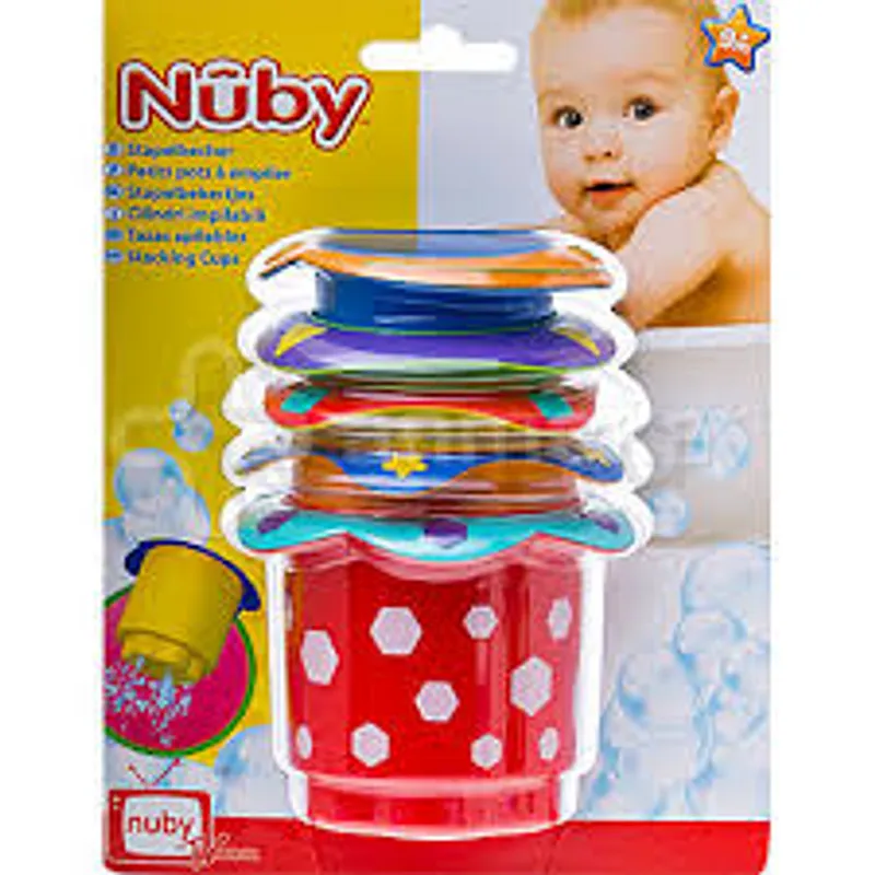 NUBY JOUET DE BAIN STACKABLE BATH CUPS REFERENCE 20-ID6152