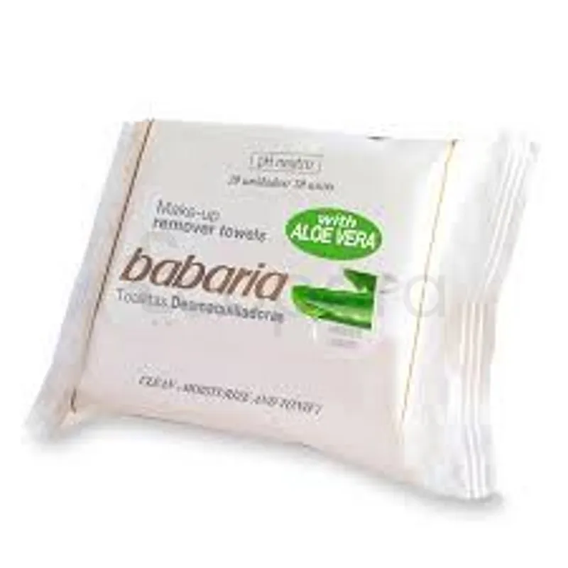 BABARIA LINGETTES DEMAQUILLANTES ALOE VERA BOITE DE 20