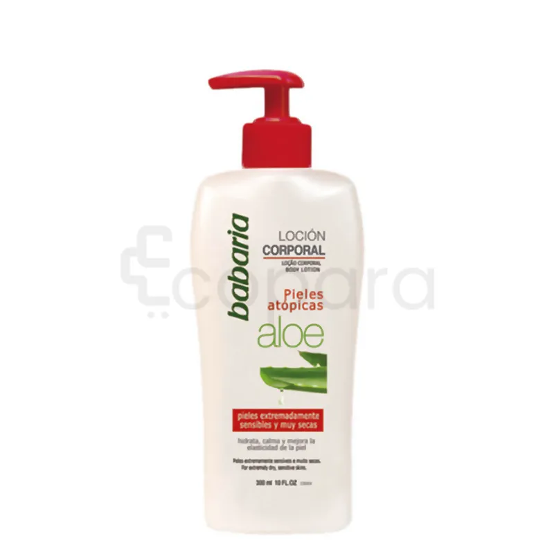 BABARIA LOTION CORPOREL SENSIBLE ET SECHE ALOE VERA 300ML