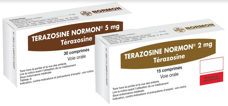 TERAZOSINE NORMON 5MG BOITE DE 30 COMPRIMES