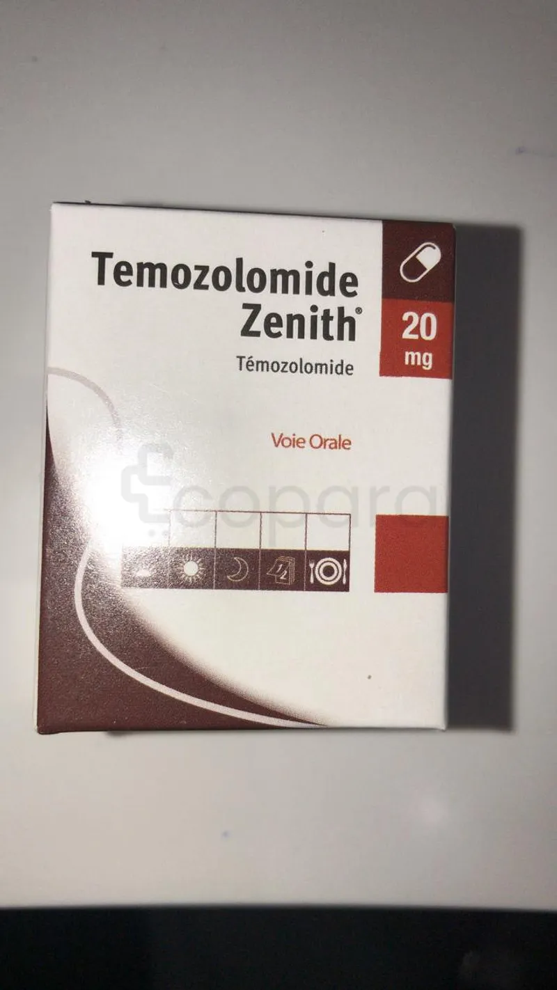 TEMOZOLOMIDE ZENITH 20MG BOITE DE 5 GELULES