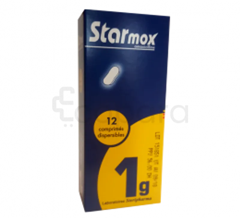 STARMOX 1G BOITE DE 12 COMPRIMES DISPERSIBLES PM