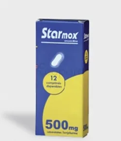 STARMOX 500MG BOITE DE 12 COMPRIMES DISPERSIBLES PM