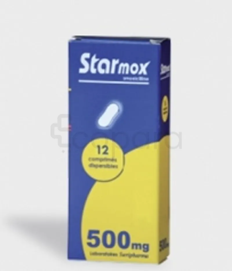 STARMOX 500MG BOITE DE 12 COMPRIMES DISPERSIBLES PM