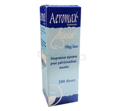 AEROMAX 100µG BOITE DE 200 DOSES SUSPENSION POUR PULVERISATION NASALE