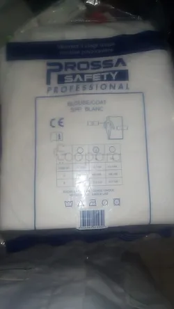 PROSSA SAFETY BLOUSE COAT SPP BLANC TAILLE XL