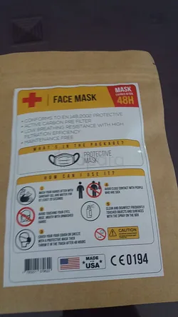 FACE MASK PROTECTIVE MASK 48H BOITE DE 1