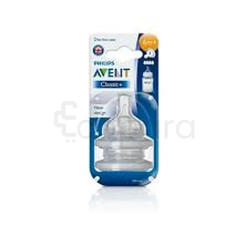 AVENT CLASSIC+ TETINES +6MOIS+ TAILLE 4 BOITE DE 2 REFERENCE SCF634/27