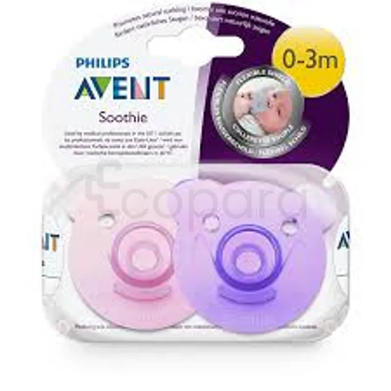 AVENT 2 SUCETTES SOOTHIE 0-3MOIS FILLE REFERENCE SCF194/02