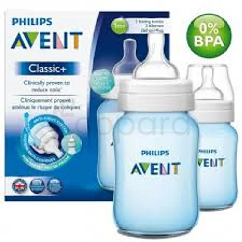AVENT BIBERON CLASSIC+ PP 260ML GARCON PACK DE 2 REFERENCE SCF565/62