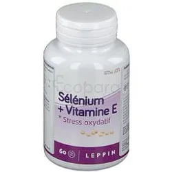 LEPPIN SELENIUM + VITAMINE E BOITE DE 60 COMPRIMES